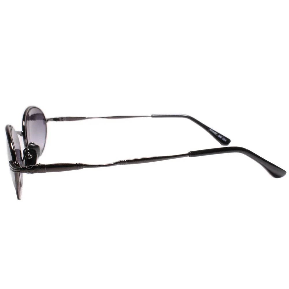 Mens Womens True Vintage Old School Hip 80s 90s Oval Sunglasses Gunmetal Frame